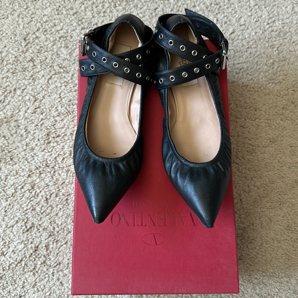 Strappy Valentino ballerina flats